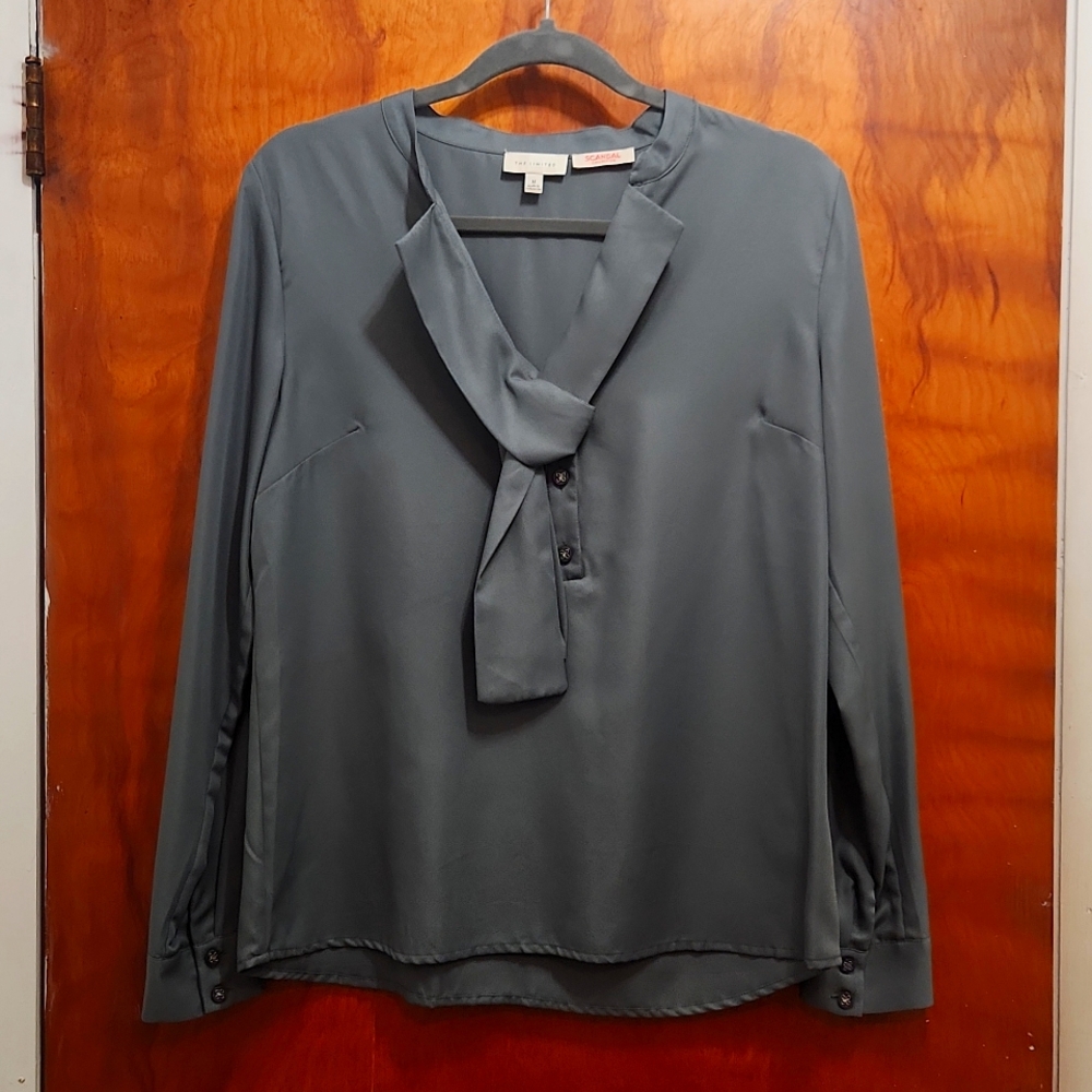 The Limited Scandal Collection blouse, Sage Green, Medium